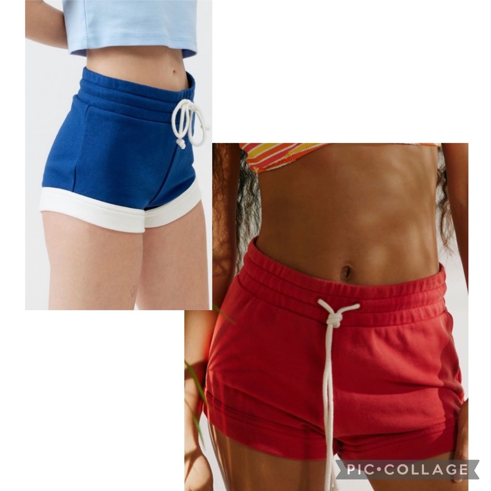 BUNDLE of 2! Urban Outfitters Navy Blue and Red Shorts
